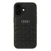 Apple iPhone 16 Audi Synthetic Leather (AU-TPUPCIP16-GT/D2-BK) dėklas telefonui juodos spalvos