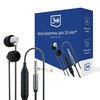 Ausinės 3mk su laidu Earphones 3,5mm juodos
