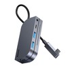 Baseus HUB Bend Angle No.7 Multifunctional (Type-C to 2xUSB3.0 + HDMI 4K + PD 100W + 3.5mm + TF) Upgraded version Space Gray (CAHUB-CWJ0G)