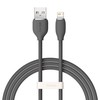 Baseus Jelly kabelis USB į Lightning, 2,4A, 1,2m juodos spalvos