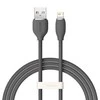 Baseus Jelly kabelis USB į Lightning, 2,4A, 1,2m juodos spalvos