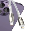 USB-C laidas, skirtas Lightning Baseus Glimmer Series, 20W, 1m (baltas)