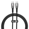 Baseus Glimmer USB-C – USB-C įkroviklis, 100W, 1m (fekete)