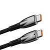 Baseus Glimmer USB-C – USB-C įkroviklis, 100W, 1m (fekete)