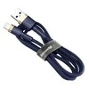 Baseus Cafule USB Lightning kabelis 1.5A 2m - Auksinis / Tamsiai mėlynas