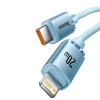 Kabelis USB-C do iP Baseus Crystal Shine, 20 W, 1.2 m (mėlyna)