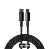 Baseus CATLWJ-A01 Lightning - USB-C PD 20W 480Mb/s 2m cable - juodas - OUTLET