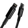 Baseus CATLWJ-A01 Lightning - USB-C PD 20W 480Mb/s 2m cable - juodas - OUTLET
