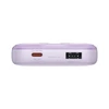 Powerbank Baseus Comet su USB į USB-C laidu, 10 000 mAh, 22.5 W (violetinė)