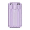 Powerbank Baseus Comet su USB į USB-C laidu, 10 000 mAh, 22.5 W (violetinė)