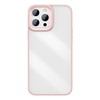 Dėklas Baseus Crystal átlátszó tok iPhone 13 Pro prietaisas (rózsaszín)