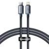 Baseus Crystal kabelis USB-C - Lightning 20W PD 1.2m - Juodas