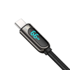 Baseus Ekranas USB - USB C kabelis 66W 1m - Juodas