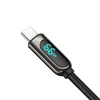 Baseus Ekranas USB - USB C kabelis 66W 1m - Juodas