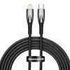 USB-C laidas, skirtas Lightning Baseus Glimmer Series, 20W, 2m (juodas)
