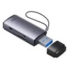 Baseus Lite serijos SD/TF atminties kortelių skaitytuvas, USB - pilkas