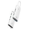 „Baseus Lite“ serijos daugiafunkcis HUB USB Type C - 2 x USB 3.0 / USB Type C PD / HDMI 1,4 / SD / TF Baltas