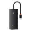Baseus Šakotuvas USB-C 4 prievadų (USB 3.0) 25cm, juodas