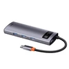 Baseus Metal Gleam serijos 5in1 stebulė, nuo USB-C iki 3x USB 3.0 + HDMI + USB-C PD