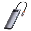 Baseus Metal Gleam serijos 5in1 stebulė, nuo USB-C iki 3x USB 3.0 + HDMI + USB-C PD