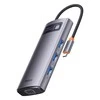 Hub 7in1 Baseus Metal Gleam Series USB-C iki 3x USB 3.0 + HDMI + USB-C PD + VGA + Ethernet RJ45