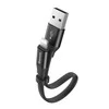 Baseus CALMBJ-B01 Nimble Portable kabelis Apple 23cm juodos spalvos