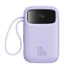 Baseus QPow 2 10000mAh 30W 2xUSB-C maitinimo blokas (violetinė)