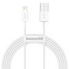 Kabelis  CABLE LIGHTNING TO USB 2M/Baltas CALYS-C02 BASEUS