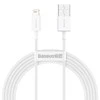 Kabelis  CABLE LIGHTNING TO USB 2M/Baltas CALYS-C02 BASEUS