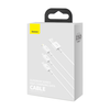 Greitas įkrovimas iš USB į M+L+C Baseus Superior Data 3.5A 0.5m (balta)