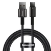Baseus volframo auksinis kabelis USB prie USB-C, 100 W, 1 m (juodas)