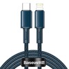 Baseus High Density Braided kabelis Type-C į Lightning PD 20W 2m - Mėlynas