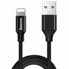 USB kabelis Baseus Yiven USB į Apple Lightning 1.8m juodas CALYW-A01