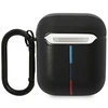 Apple AirPods BMW Leather Curved Line (BMA222PVTK) ausinių dėklas juodos spalvos