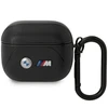 Apple AirPods 3 BMW Leather Curved Line (BMA322PVTK) ausinių dėklas juodos spalvos
