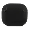 Apple AirPods 3 BMW Cover Geniune Leather Sidabrinis Logo (BMA3SSLBK) ausinių dėklas juodos spalvos