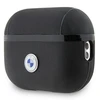 Apple AirPods Pro 2 BMW Cover Geniune Leather Sidabrinis Logo (BMAP2SSLBK) ausinių dėklas juodos spalvos