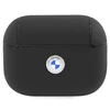 Apple AirPods Pro 2 BMW Cover Geniune Leather Sidabrinis Logo (BMAP2SSLBK) ausinių dėklas juodos spalvos