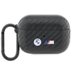 BMW Carbon Double Metal Logo - dėklas skirtas Apple AirPods Pro 2 (Juodas)