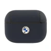 Apple AirPods Pro BMW Cover Geniune Leather Sidabrinis Logo (BMAPSSLNA) ausinių dėklas mėlynos spalvos
