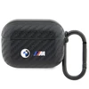 Apple AirPods Pro BMW Carbon Double Metal Logo (BMAPWMPUCA2) ausinių dėklas juodos spalvos