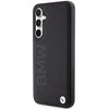 Originalus priekinio skydelio dėklas BMW BMHCS23FESLLBK, skirtas Samsung S23 FE (Leather Hot Stamp / juodas)