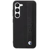 BMW Leather Textured & Stripe - dėklas skirtas Samsung Galaxy S23 Juodas