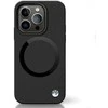 Dėklas BMW BMHMP14SSILBK2 Apple iPhone 14 15 13 6.1″ juodos spalvos Signature Liquid Silicone MagSafe