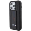 BMW Grip Stand Smooth &amp; Perforated dėklas iPhone 15 Pro - juodas
