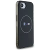 Dėklas BMW IML Metal Baltas Circle MagSafe iPhone 16e Case - Juodas
