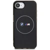 Dėklas BMW IML Metal Baltas Circle MagSafe iPhone 16e Case - Juodas