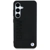 BMW dėklas skirtas Samsung Galaxy S25 BMHCS25SSLLBK (Sign Leather Hot Stamp Logo) juodos spalvos