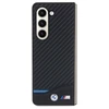 Samsung Galaxy Z Fold 5 BMW Dėklas odinis Carbon (BMHCZFD522NBCK) juodos spalvos