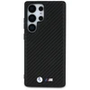 Dėklas BMW Leather Carbon MagSafe skirtas Samsung Galaxy S25 Ultra juodos spalvos